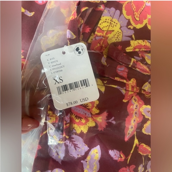 🔥🔥NWT Free People Summer Of Love Bandeau Bralette in Wine/Bord - Picture 4 of 6